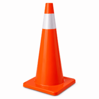 CONO VIAL NARANJA DE 71 CM CON REFLEJANTE
