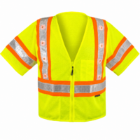 CHALECO DE MALLA AMARILLO C/LED