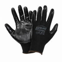 GUANTE DE NYLON CON NITRILO NEGRO