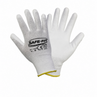 GUANTE DE NYLON CON PU BLANCO
