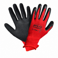 GUANTE DE NYLON ROJO C/ DOBLE NITRILO NG