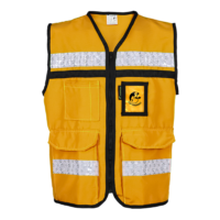 CHALECO RESCATISTA CERRADO AMARILLO POL