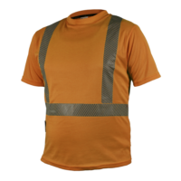 CAMISA MANGA CORTA C/REDONDO NARANJA