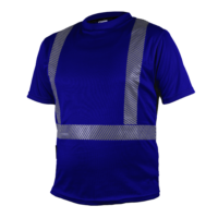 CAMISA MANGA CORTA C/REDONDO AZUL REY