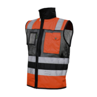 CHALECO EJECUTIVO VENTILADO NARANJA