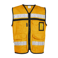 CHALECO RESCATISTA CERRADO MANGO 100% AL