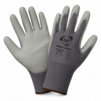 GUANTE DE NYLON GRIS CON PU