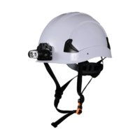 CASCO MINERO C/LAMPARA BLANCO