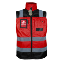CHALE EJECU DE TRABAJO ROJO C/REFLEJANTE