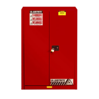 GABINETE PARA INFLAMABLES 45 GALONES ROJO