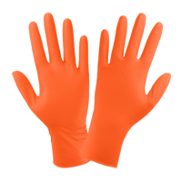 GUANTE NITRILO NARANJA 6MM C/100 P