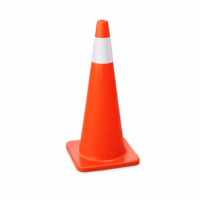 CONO VIAL NARANJA DE 71 CM CON REFLEJANTE